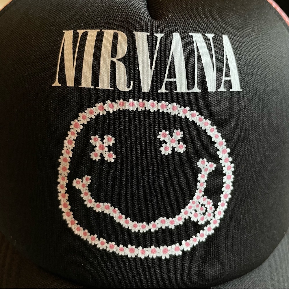 Urban Outfitters Nirvana Band Logo Trucker Hat NWT - Picture 8 of 14